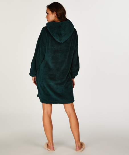 Kleid aus Snuggle Fleece Lounge, gr&uuml;n