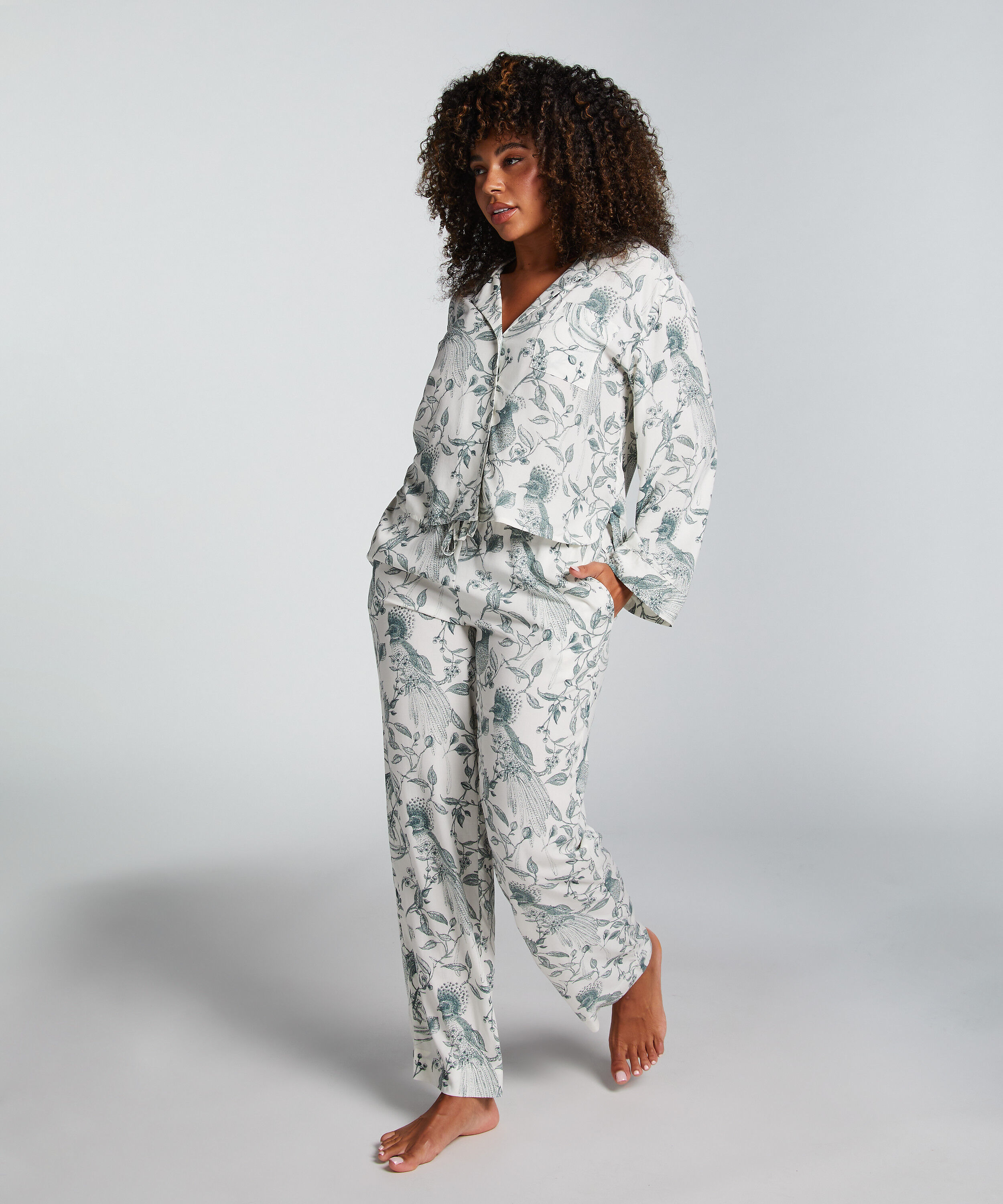 Tall Pyjamahose, Weiß