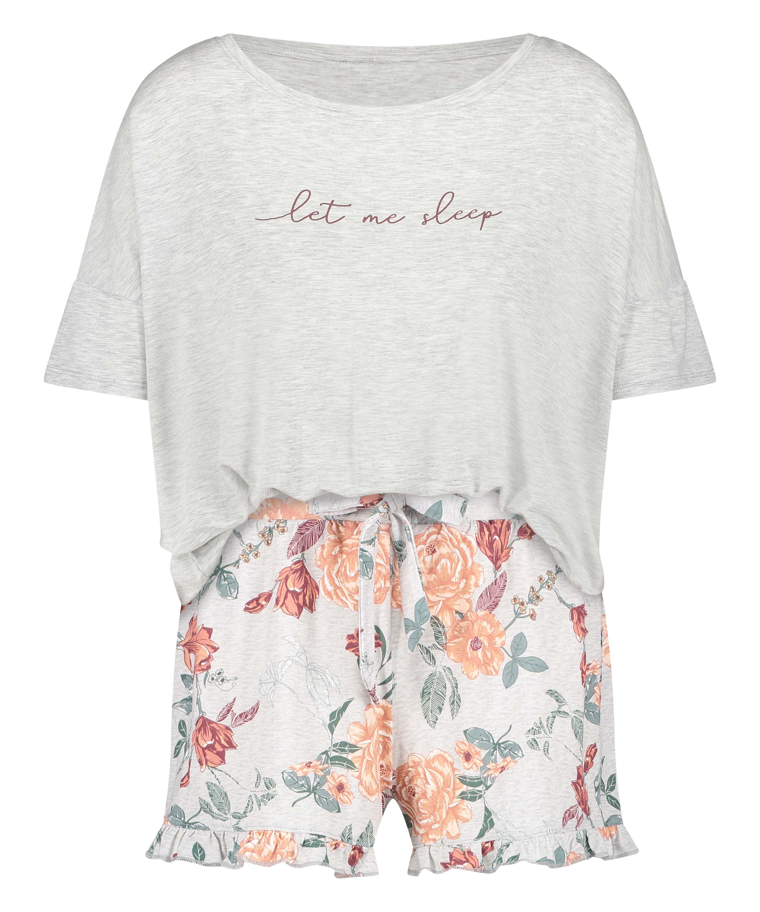 Kurzes Pyjamaset, Grau, main