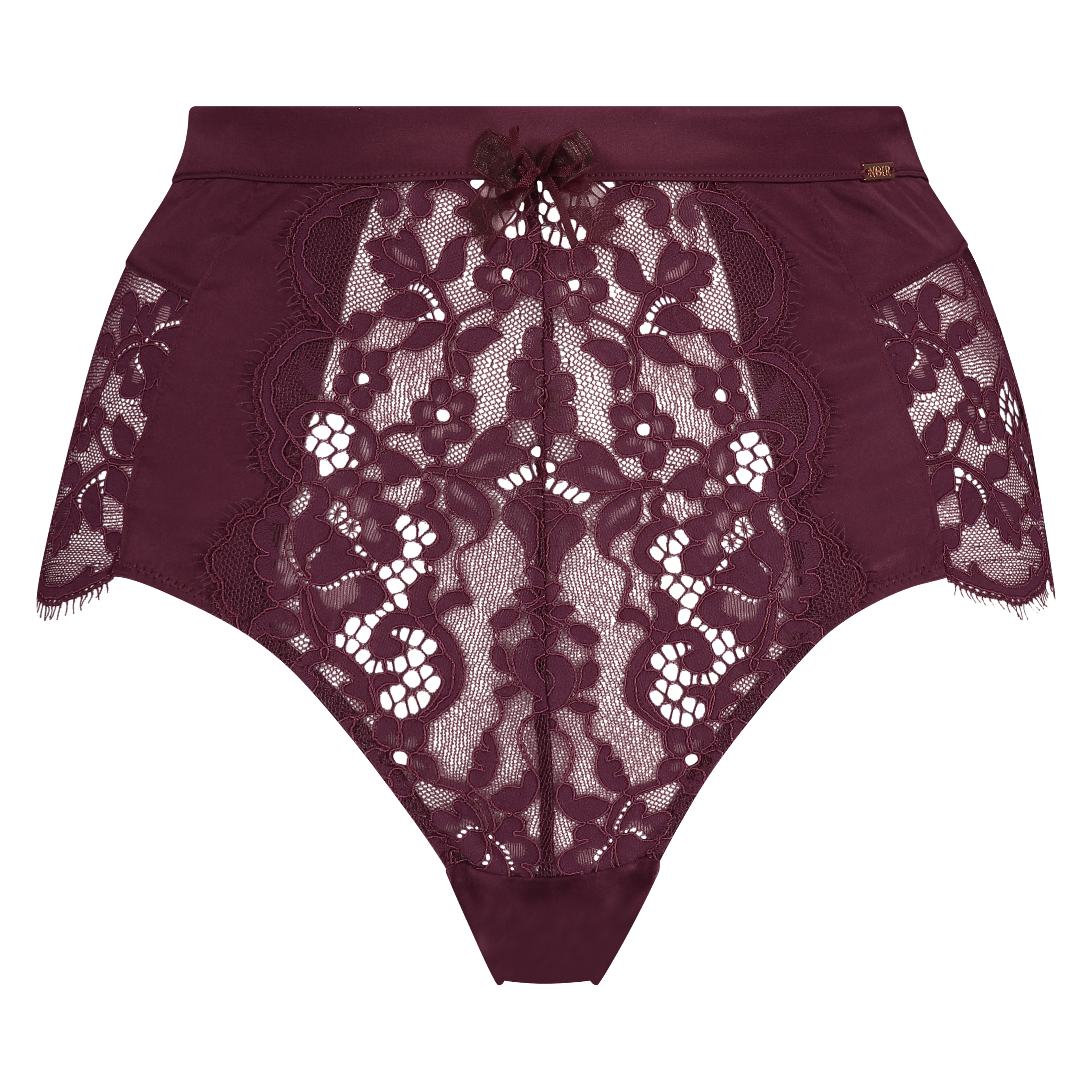 Slip br&eacute;silien taille haute Livia, Rouge, main