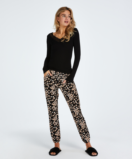 Ensemble pyjama Daisy, Noir