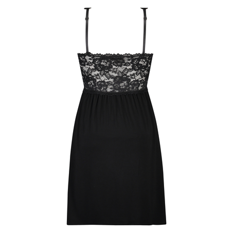 Slipdress Nora Lace, Schwarz