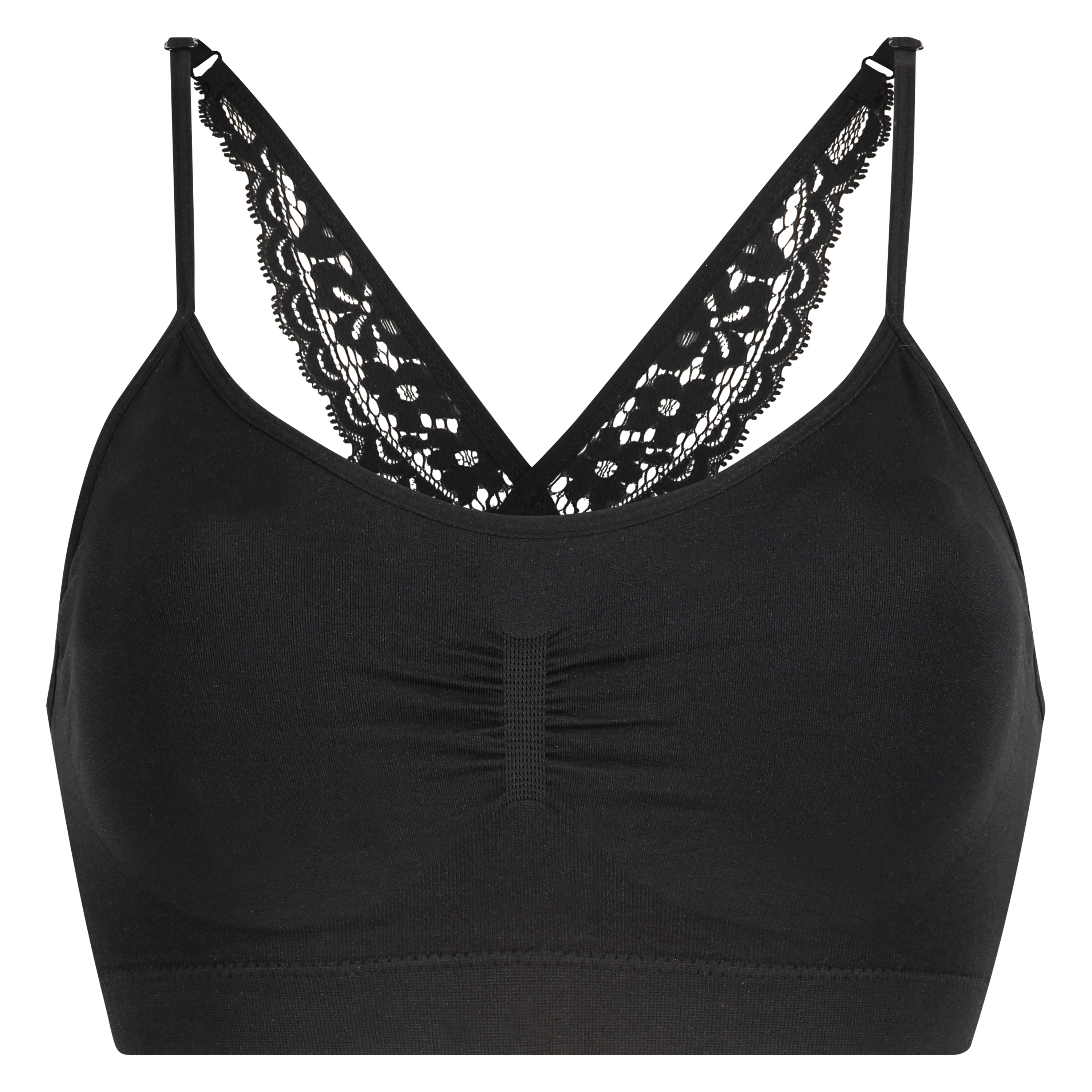 Nahtloser Bralette Rose, Schwarz, main