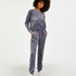 Pantalon de jogging Velours Lurex, Gris