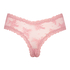 Slip brésilien V-shape mesh, Rose