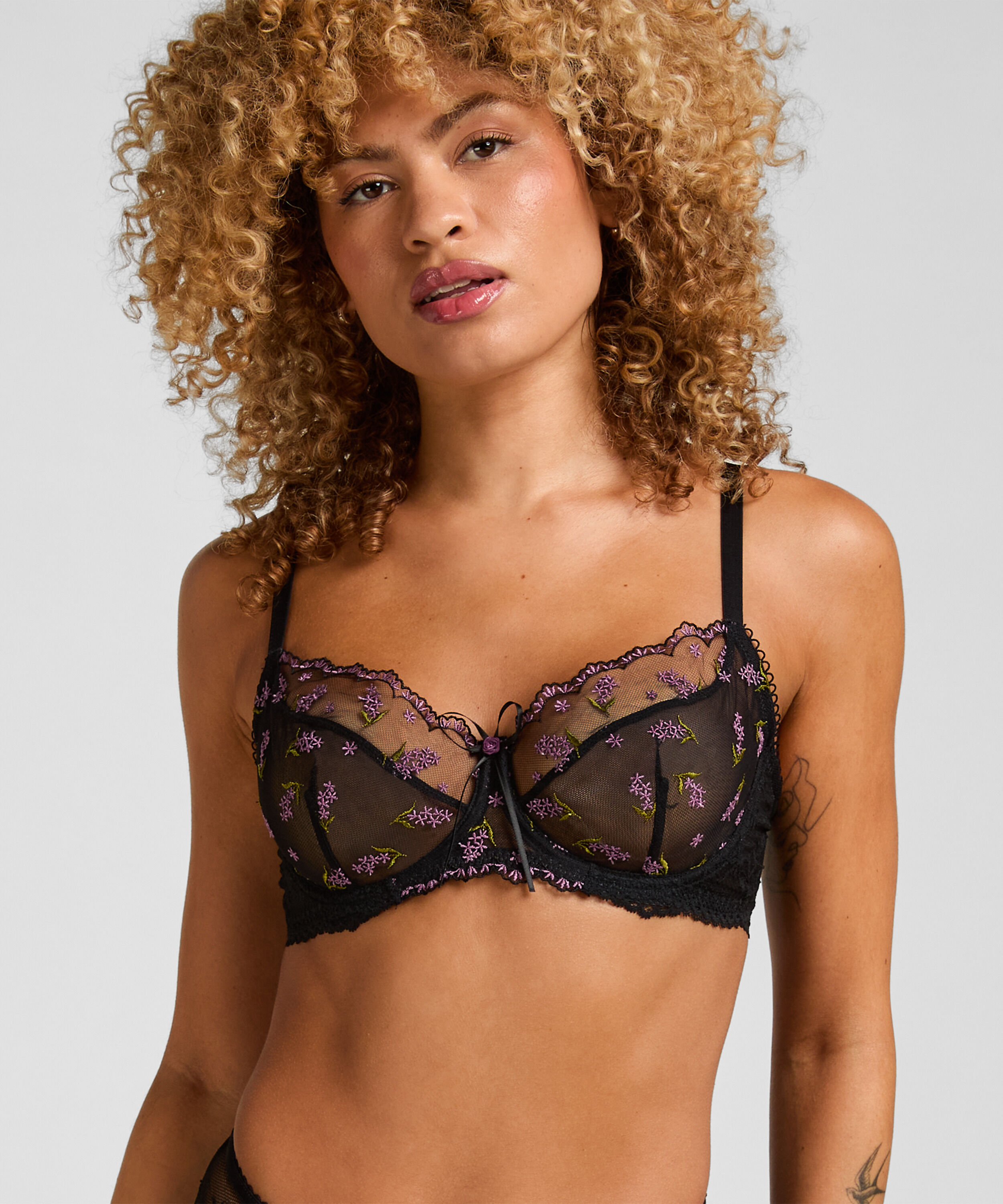 Soutien-Gorge à Armatures Non Rembourré Iris, Noir