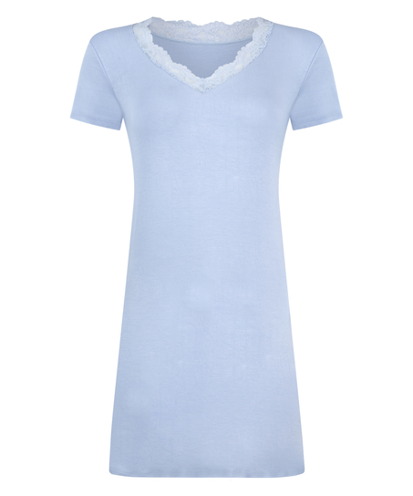 Chemise de nuit en jersey, Bleu
