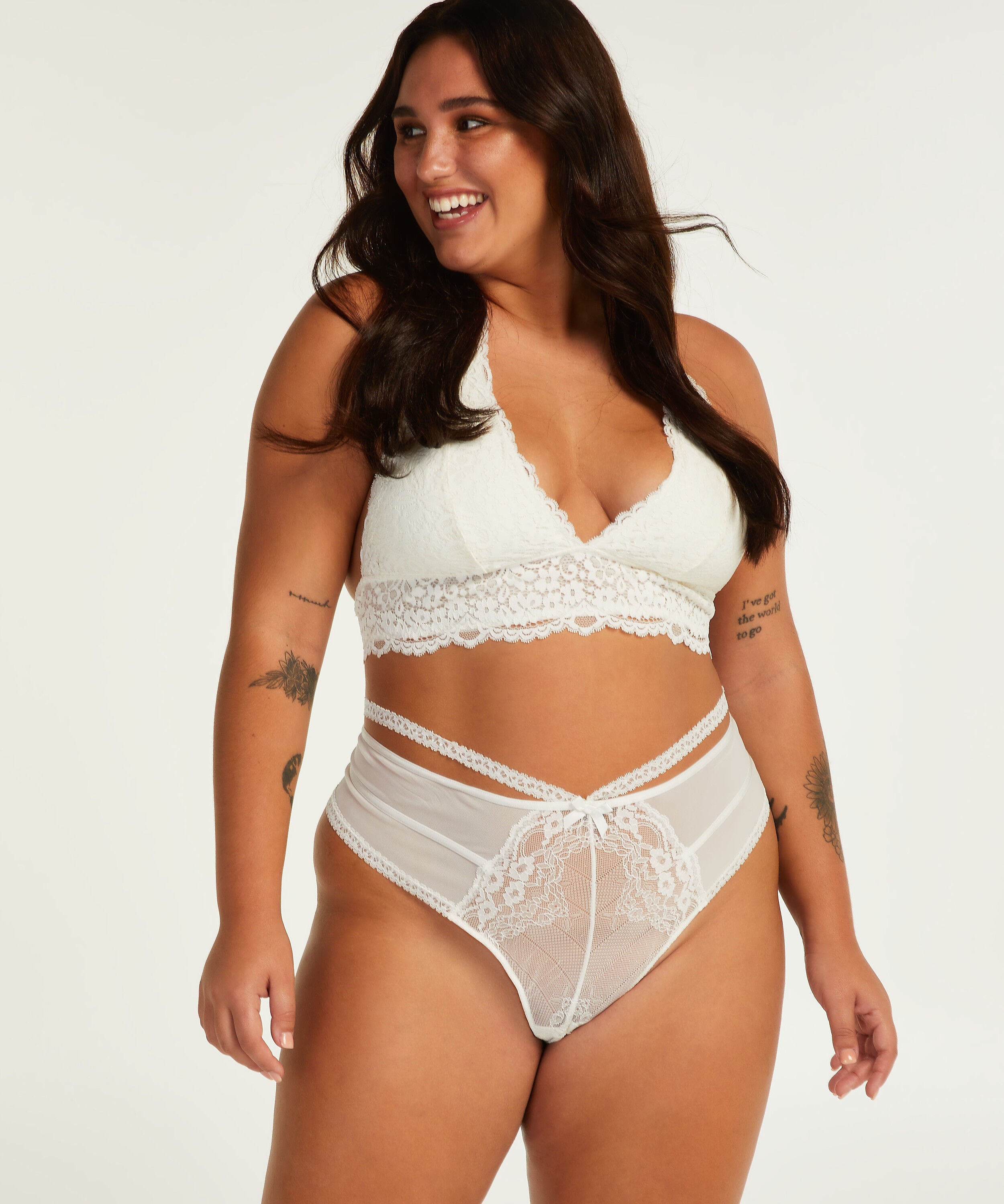 String Lorraine Curvy, Blanc String Lorraine Curvy, Blanc