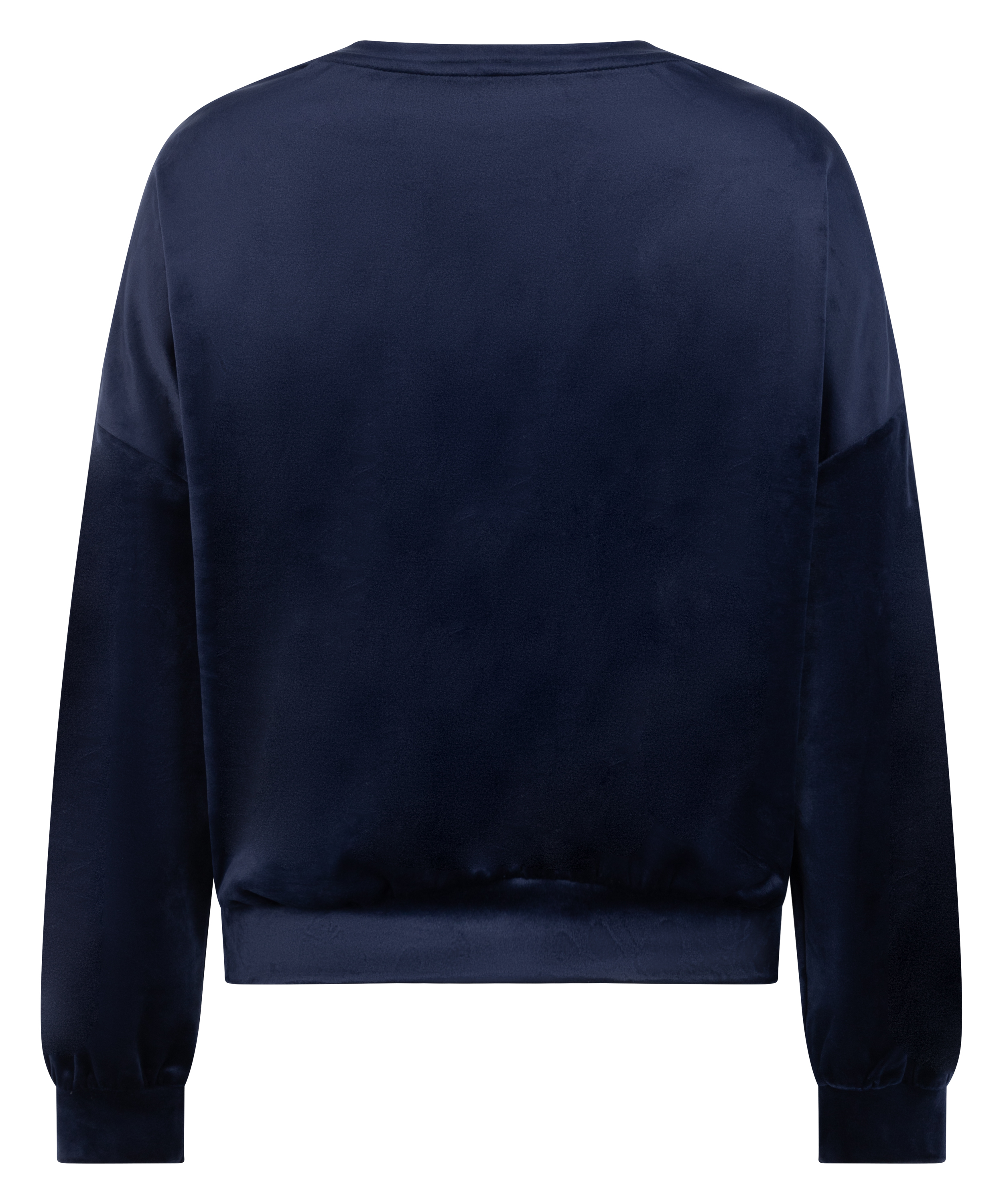 Top Velours, Bleu, main