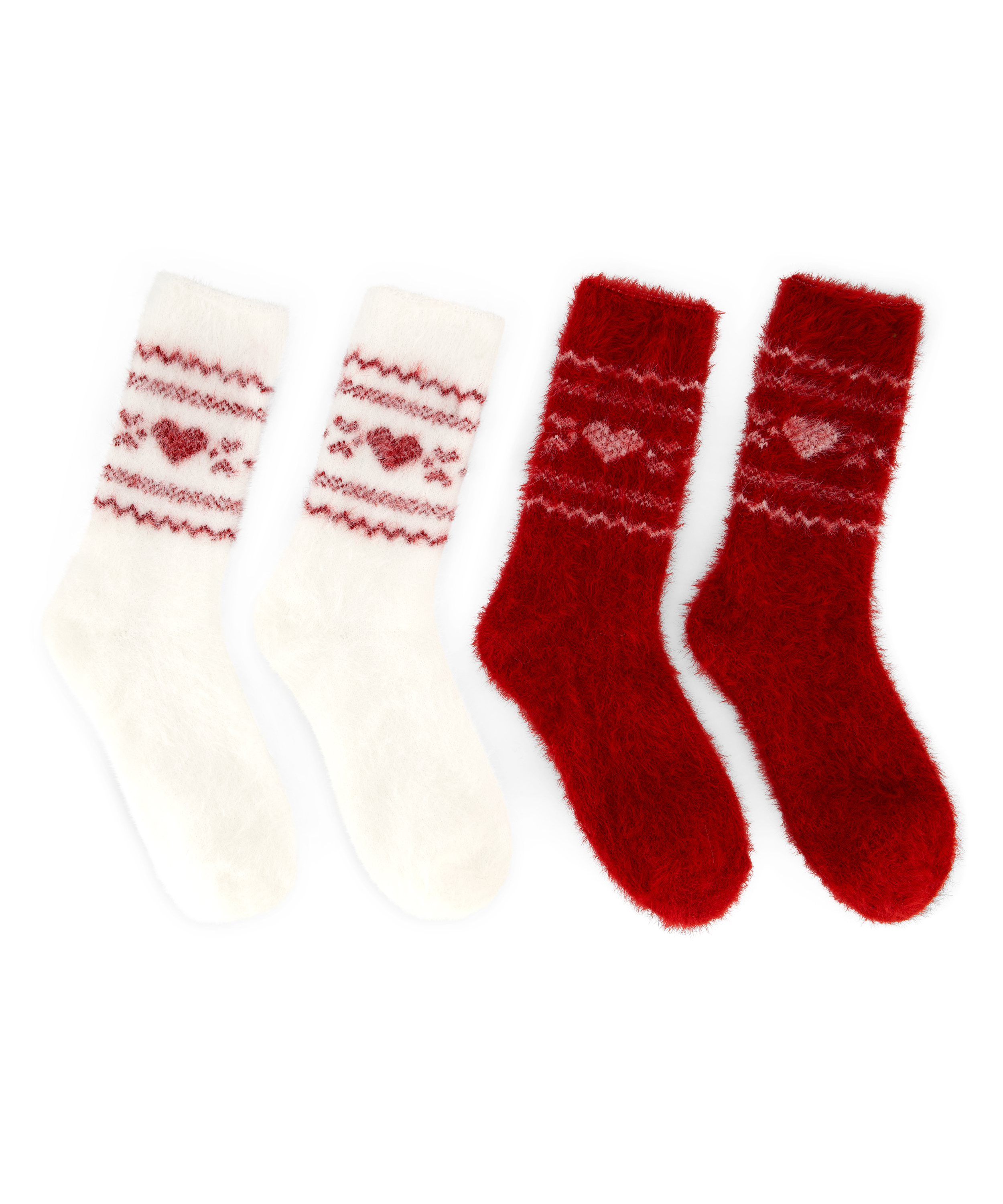 2 Paar Socken Cosy, Rot, main