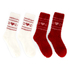 2 Paar Socken Cosy, Rot