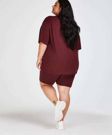 Pyjama court Biker, Rouge