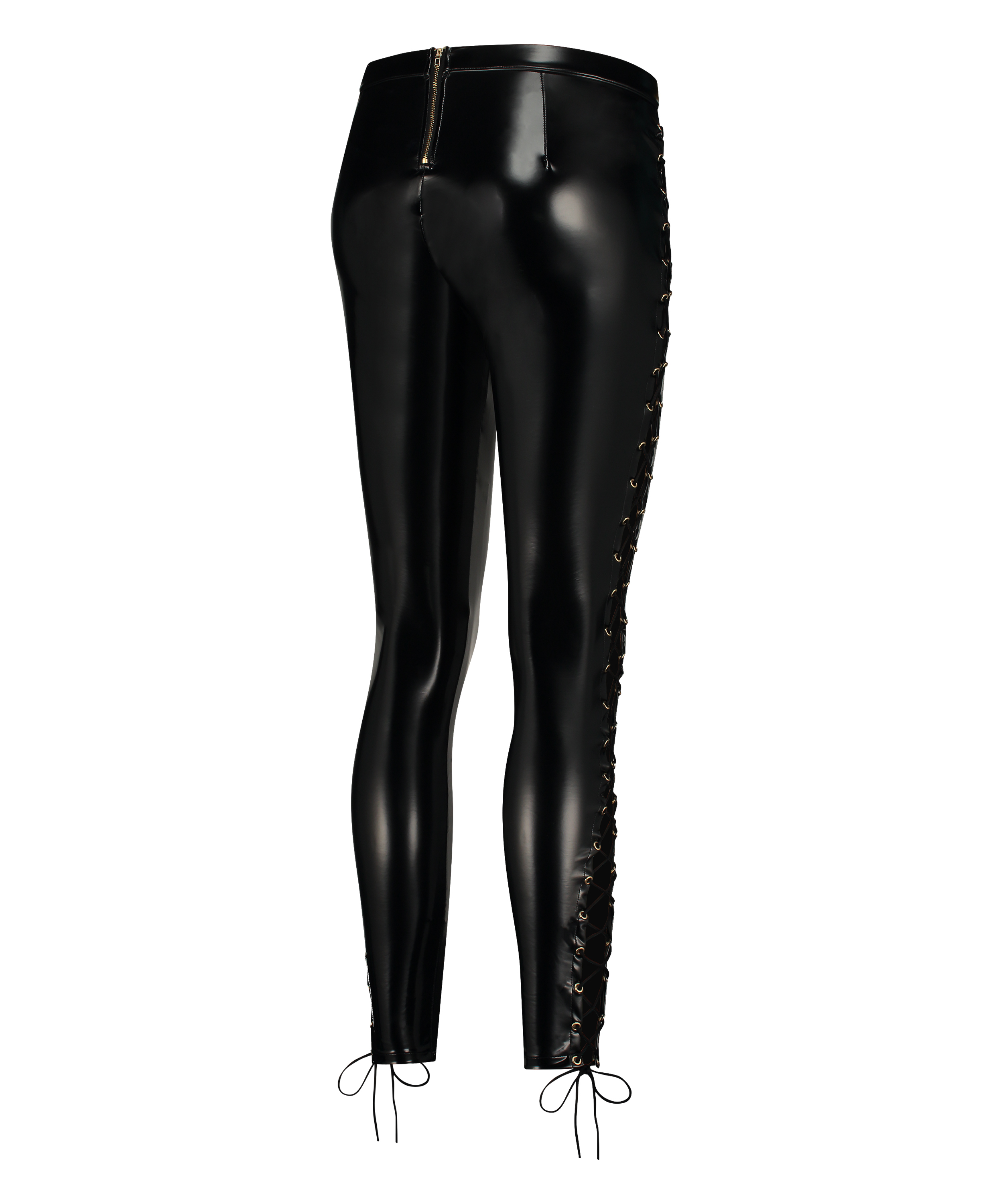 Legging Lace up, Noir, main