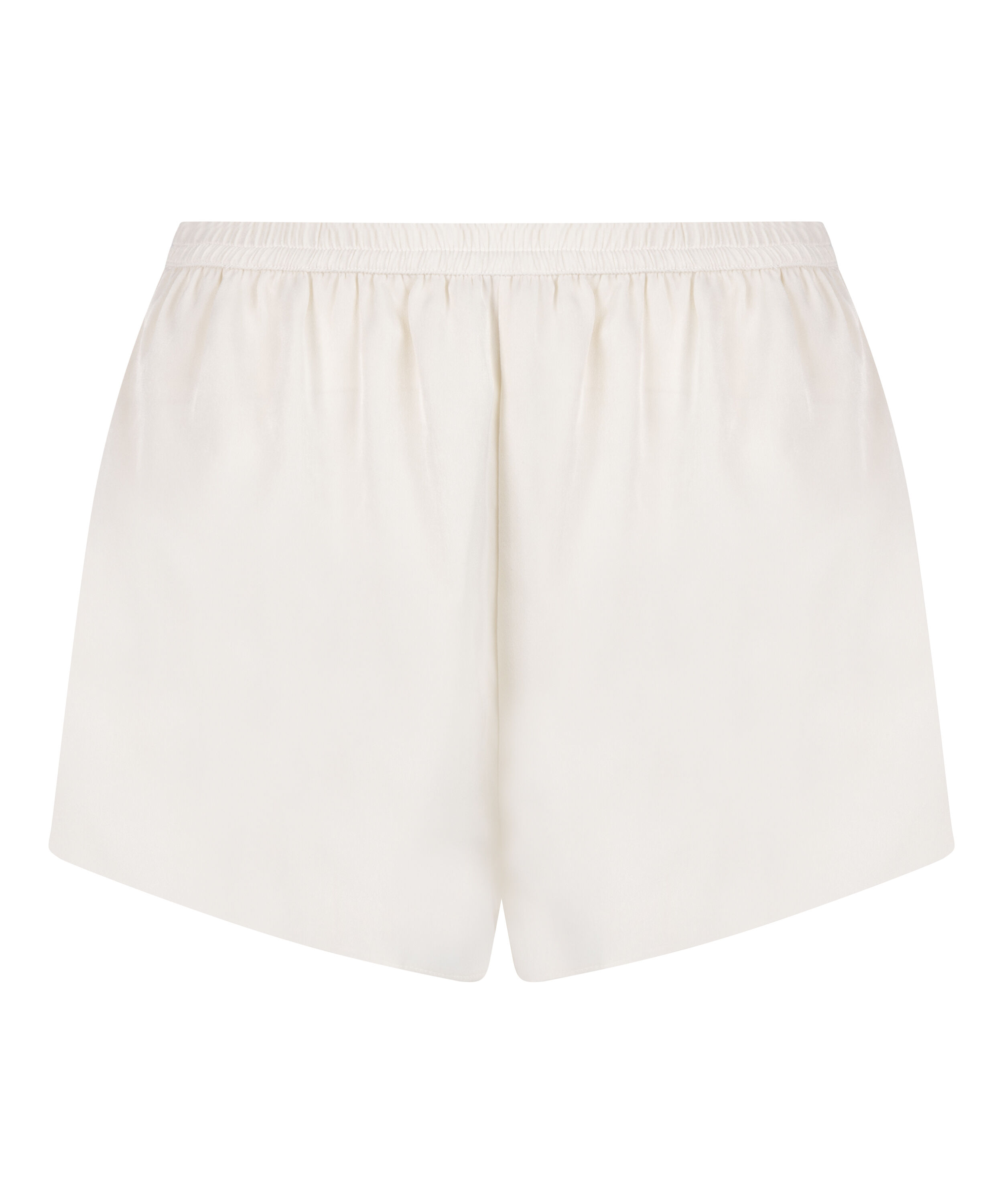 Satin-Shorts Minimal, Wei&szlig;