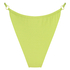 Bas de bikini en lurex jambes hautes Fiji, Vert