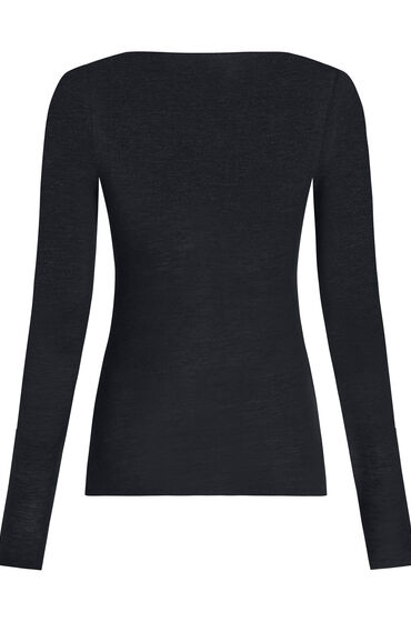 Hunkemöller super soft Boatneck shirt with Cashmere Black