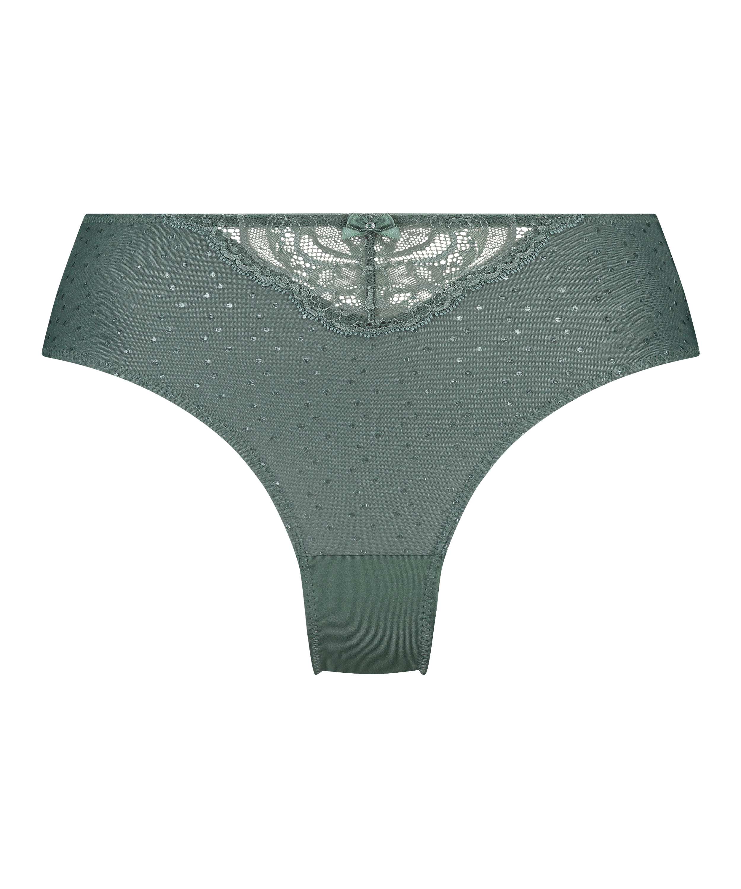 Slip taille haute Sophie, Vert, main