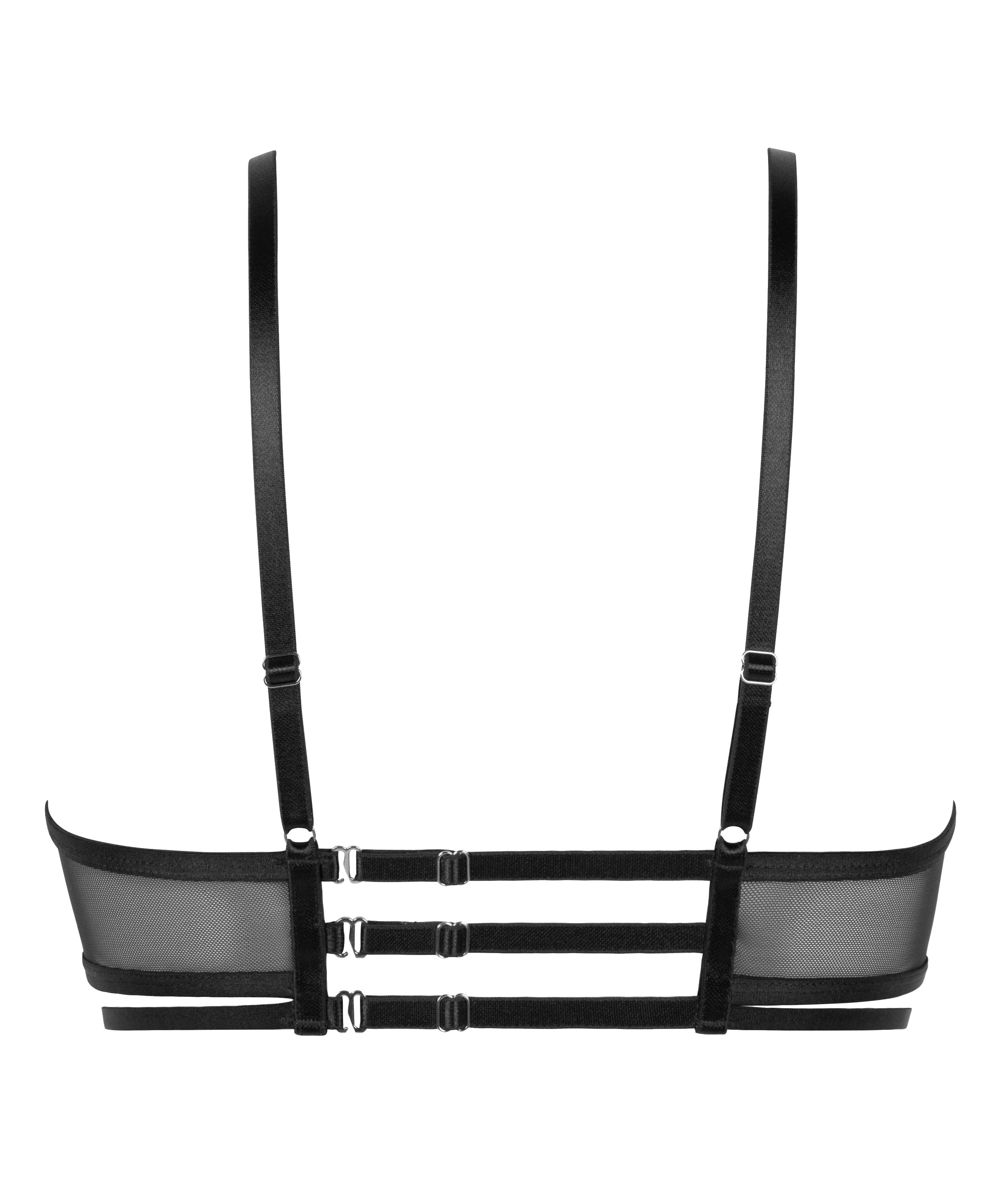 Nicht gepolsterter Longline-Bügel-BH Scarlett, Schwarz, main