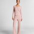Pyjama-Oberteil Henley, Rose