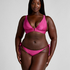 Haut de bikini triangle Luna, Rose