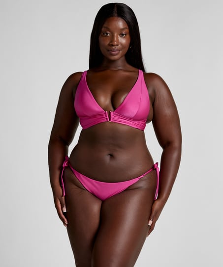 Haut de bikini triangle Luna, Rose