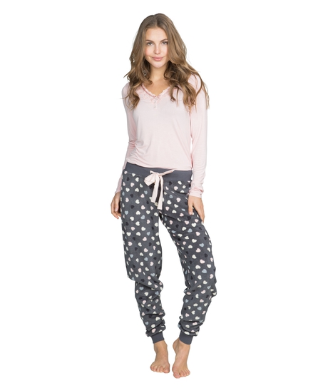 Top Marlene long sleeves, Rose