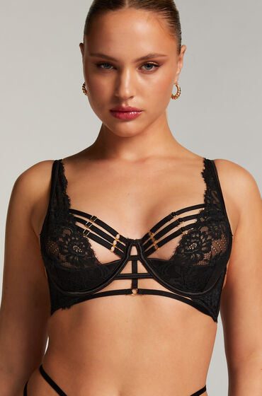 Image of Hunkemöller Half Vorgeformter Cup Longline-Bügel-BH Iggy Schwarz