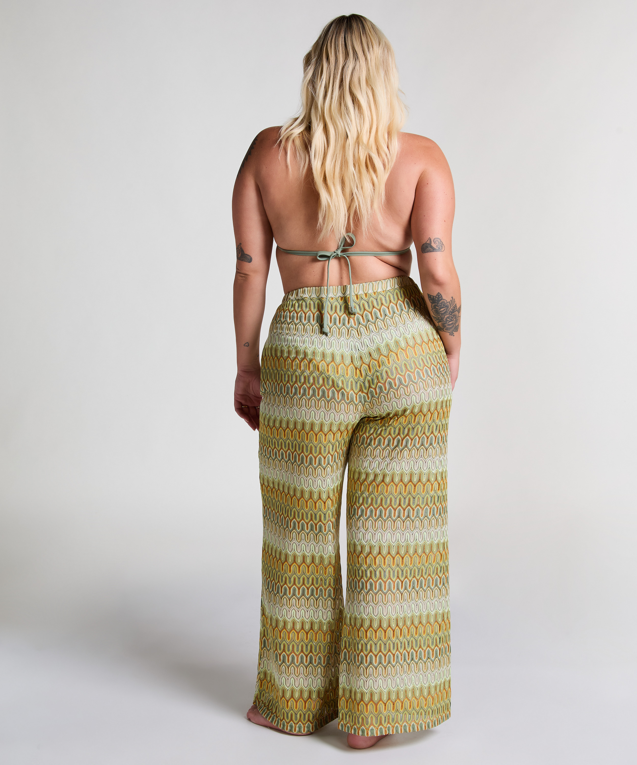Pantalon en crochet Cali, Vert, main