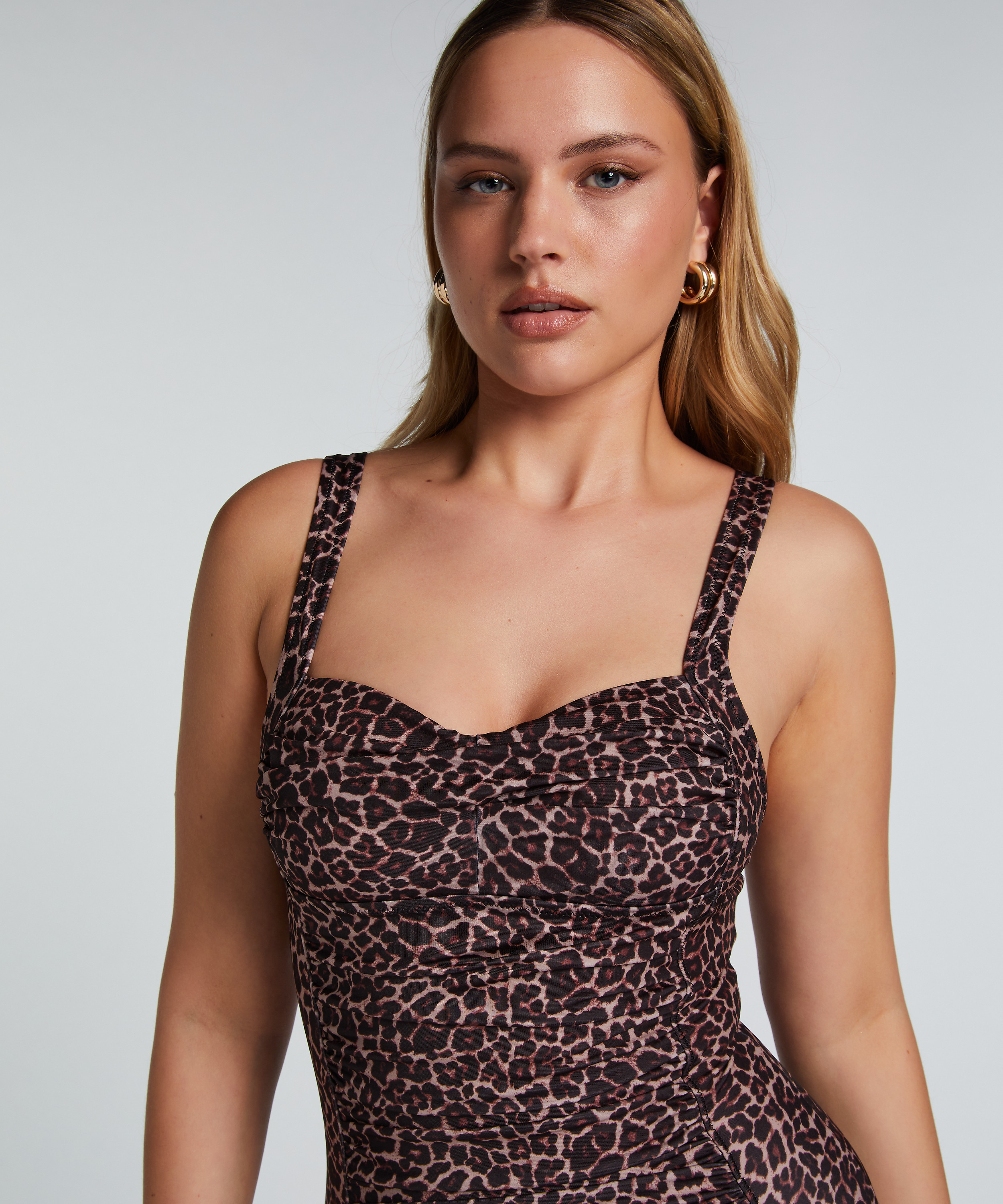 Maillot de bain Leopard, marron, main