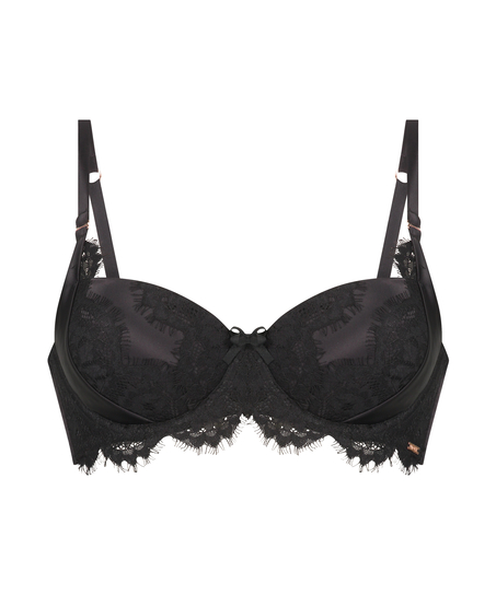 Soutien-gorge rembourré à armatures Hannako, Noir