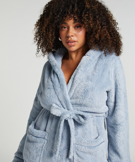Peignoir Fleece, Bleu