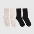 2P Socken Viskose, Rose