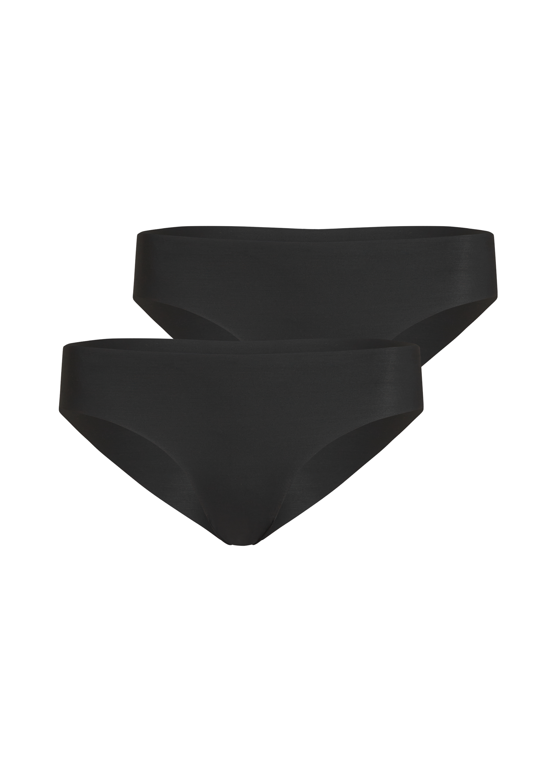 Lot de 3 slips brésiliens invisibles, Noir, main