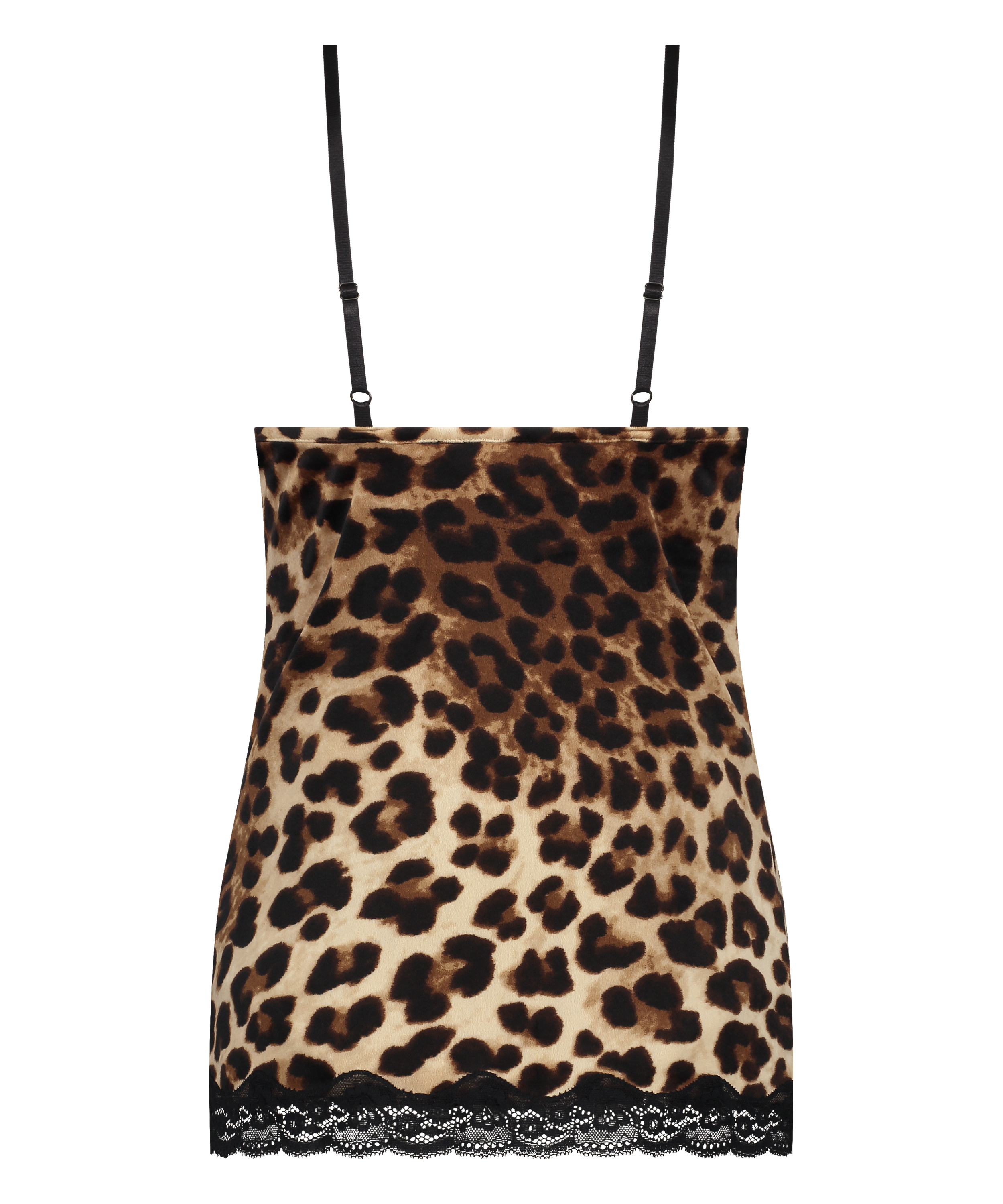 Cami Velours Lace, Schwarz, main