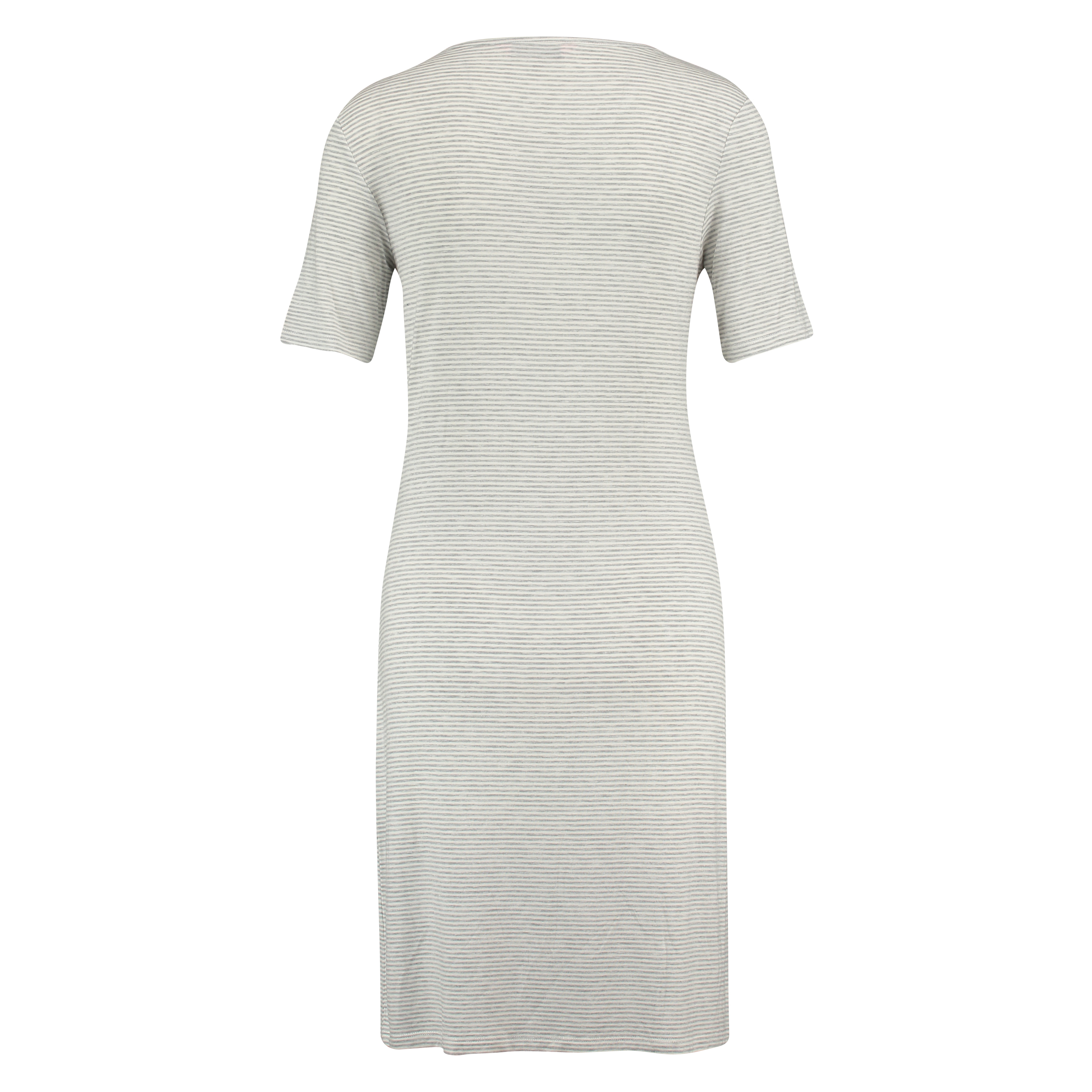 Nachthemd Rundhals, Grau, main