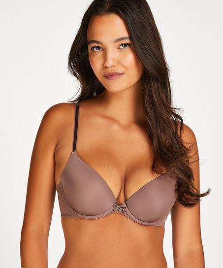 Soutien-gorge à armatures préformé Plunge, Marron