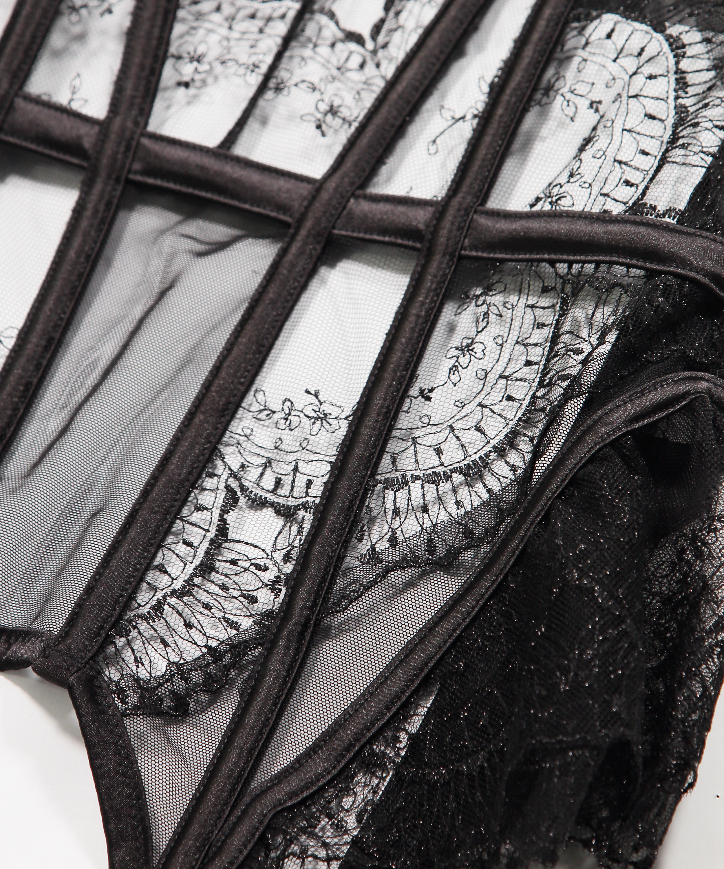 Unwattiertes B&uuml;gel-Bustier Akira, Schwarz, main