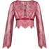 Top Allover Lace, Rouge