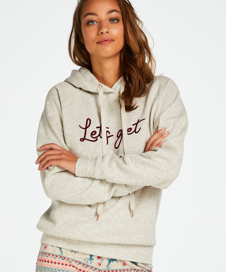 Hoodie à manches longues, Beige