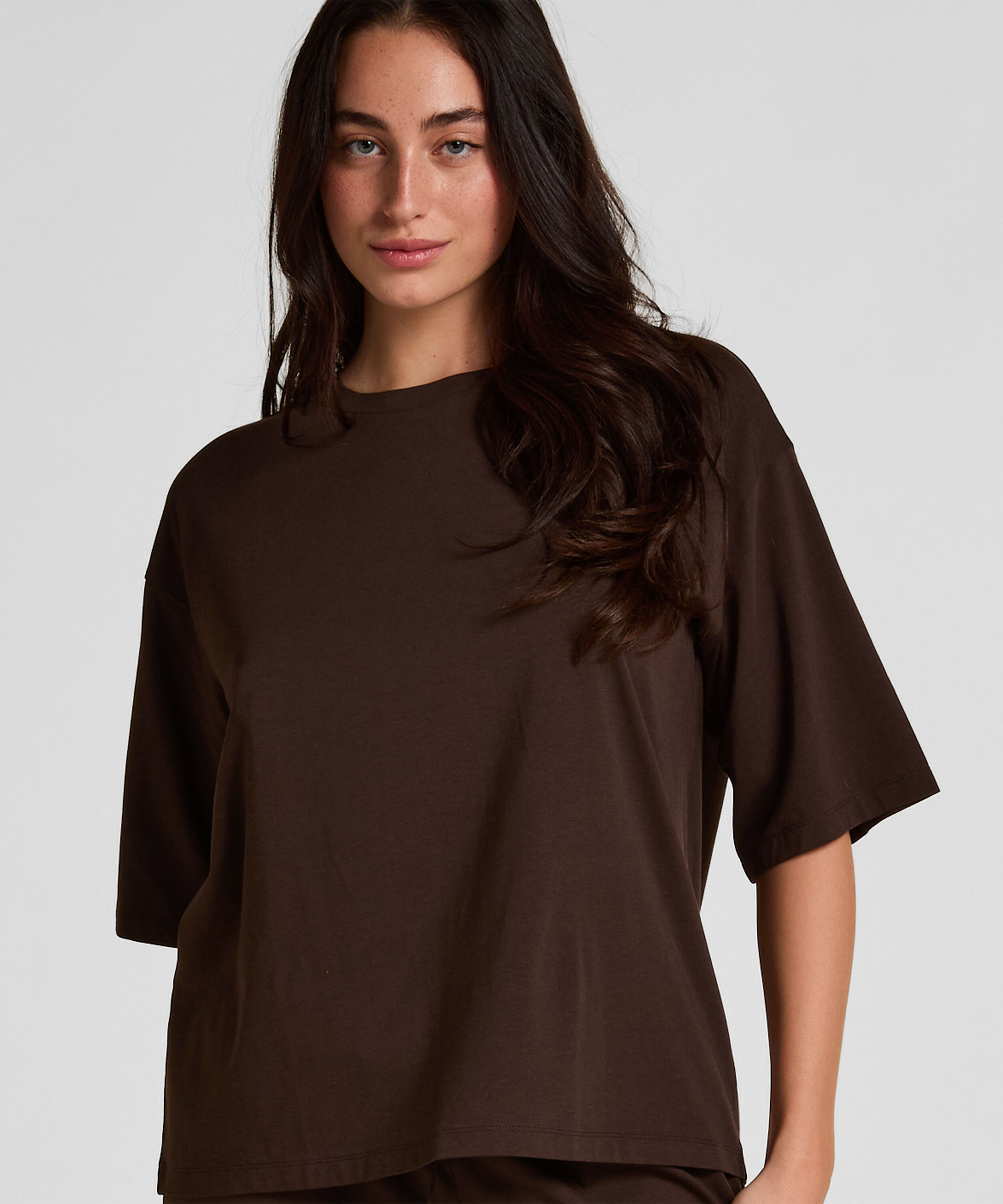Pyjama Top Loose, Braun Pyjama Top Loose, Braun
