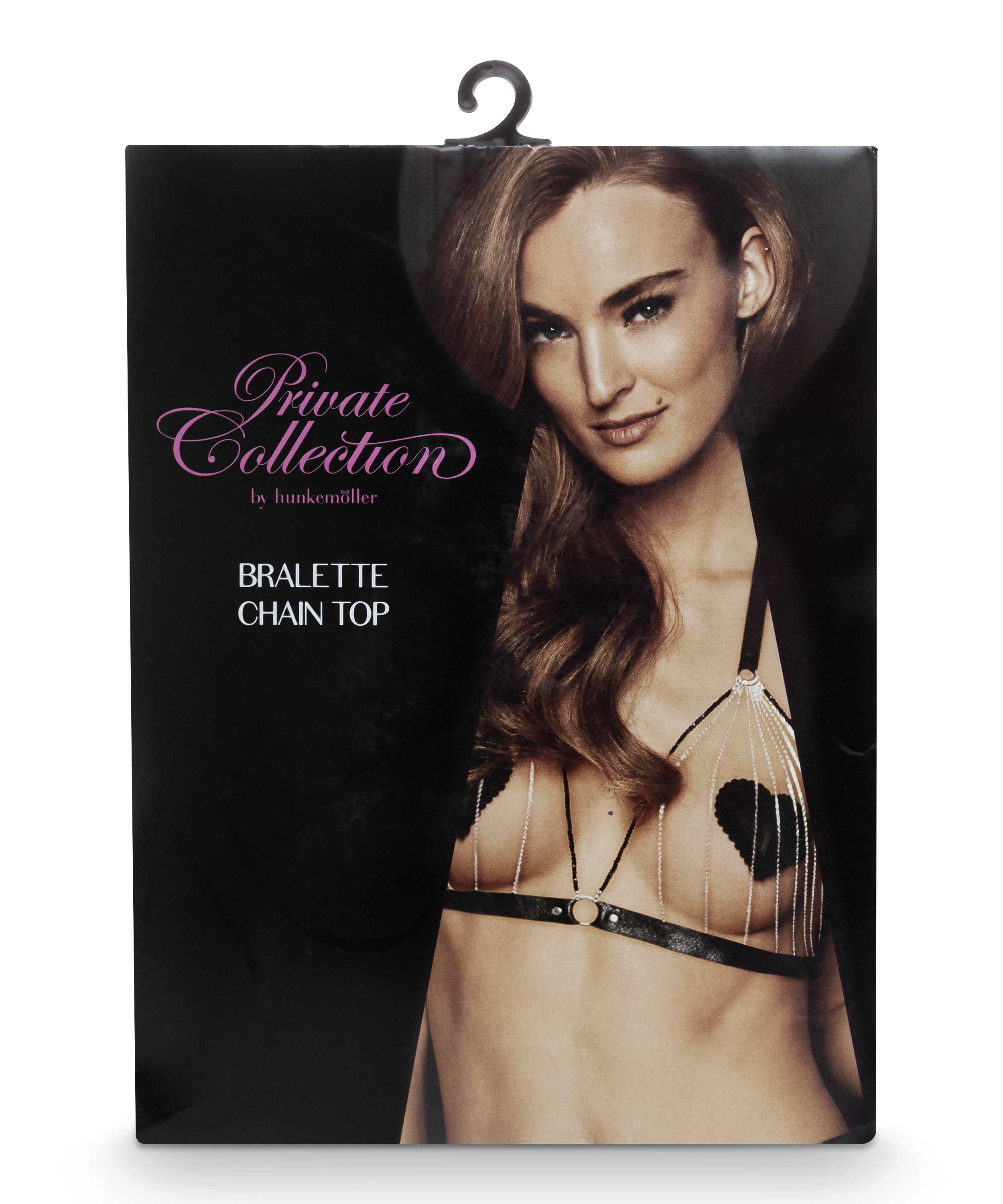 Bralette Chain Top, Schwarz, main