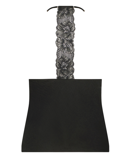 Cami Top Satin, Schwarz