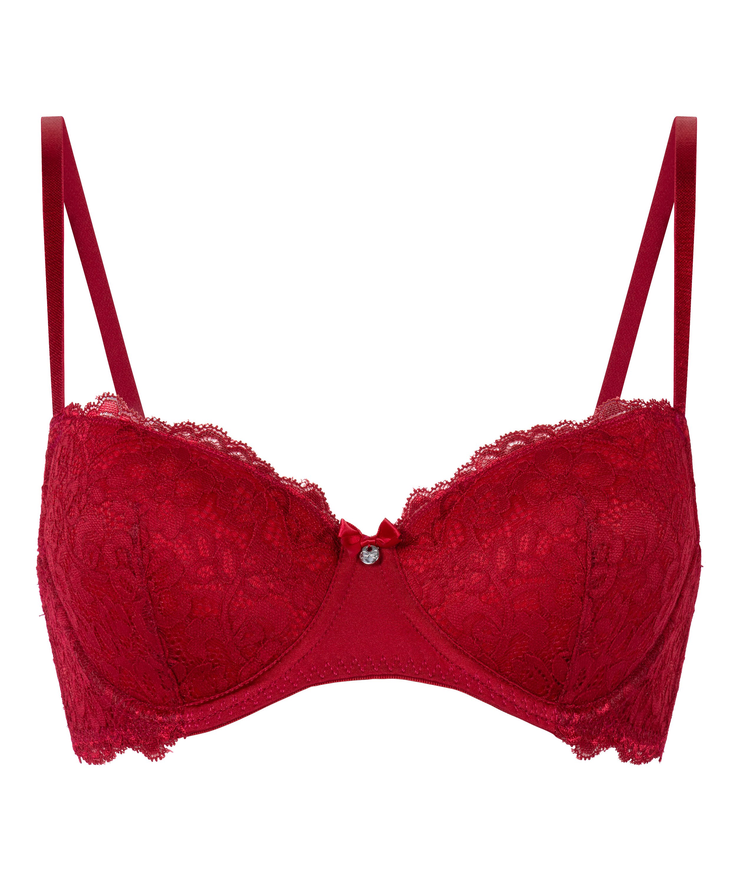 Soutien-gorge à armatures préformé Marine, Rouge, main