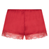 Pyjama-Shorts Satin, Rot
