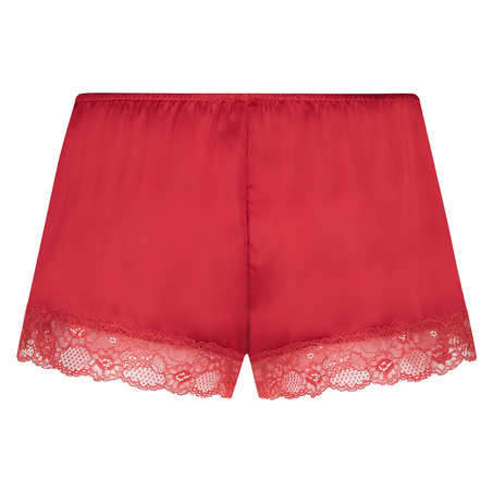 Pyjama-Shorts Satin, Rot