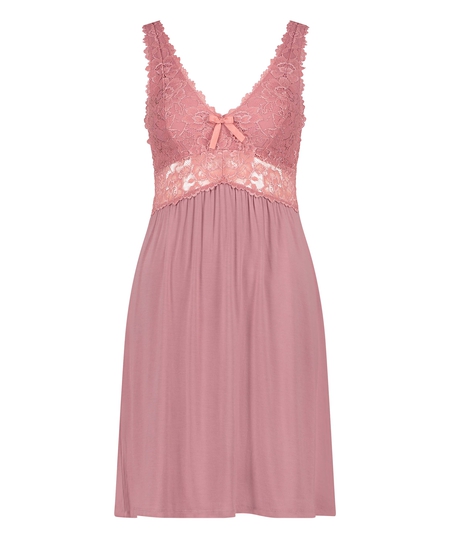 Slipdress Nora Lace, Rose