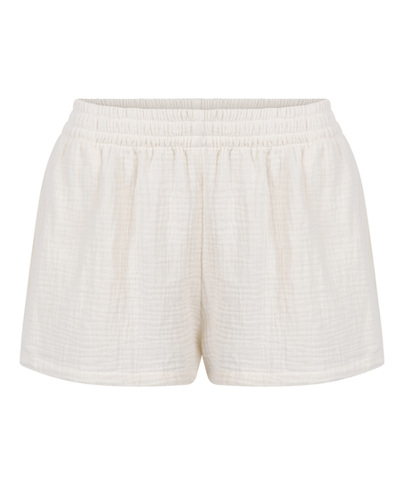Short en mousseline, Blanc