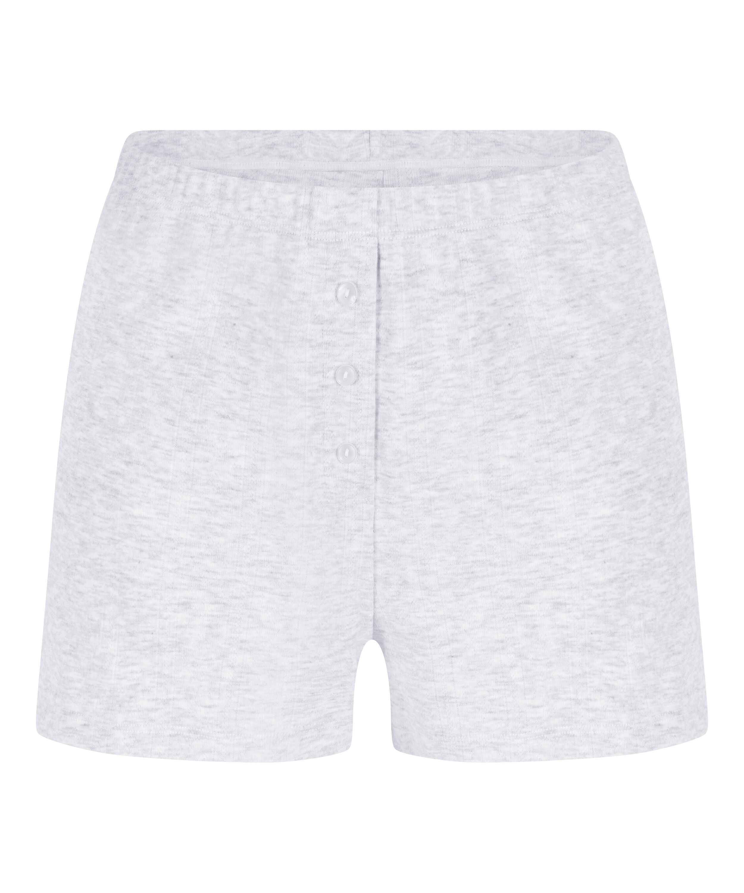 Pointelle-Shorts, Grau