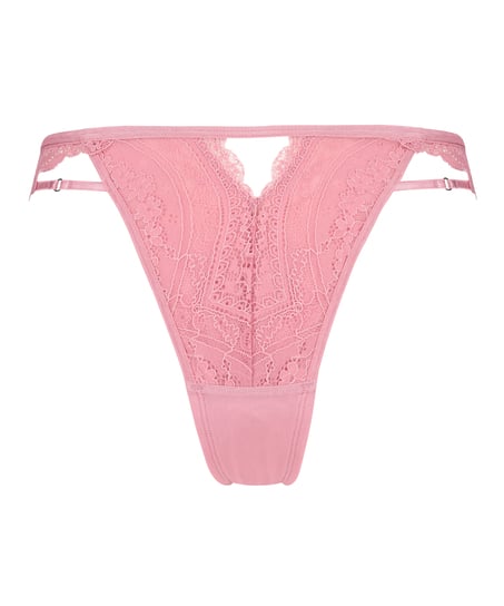 Slip br&eacute;silien &eacute;chancr&eacute; Wies, Rose