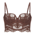 Soutien-gorge à armatures non préformé longline Indigo, Marron